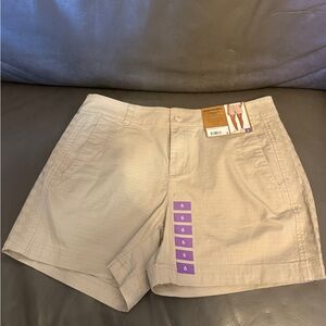 Eddie Bauer Gray Embroidered Shorts